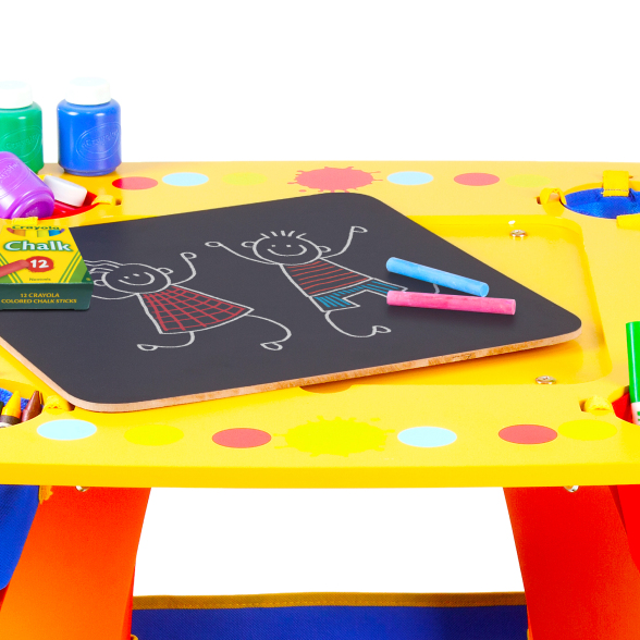 Grow 'n Up Crayola Kids 7 Piece Arts And Crafts Table and Chair