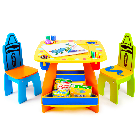 Grow 'n Up Crayola Kids 7 Piece Arts And Crafts Table and Chair